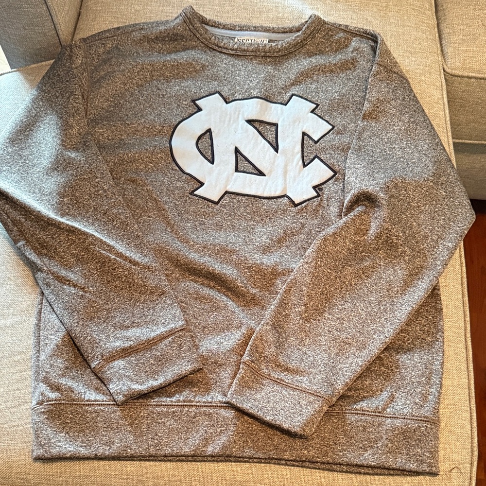 Heather Gray UNC Logo Sweatshirt